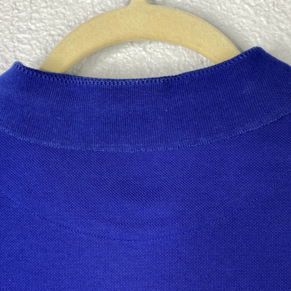 Nike Shirt XL Mens Blue Polo Dri-Fit Shirt Left Sleeve Swoosh - Picture 8 of 10